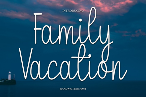 Family Vacation Font Poster 1