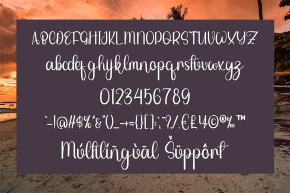 Fantasy Beach Font Poster 5