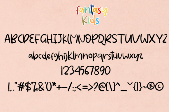 Fantasy Kids Font Poster 4