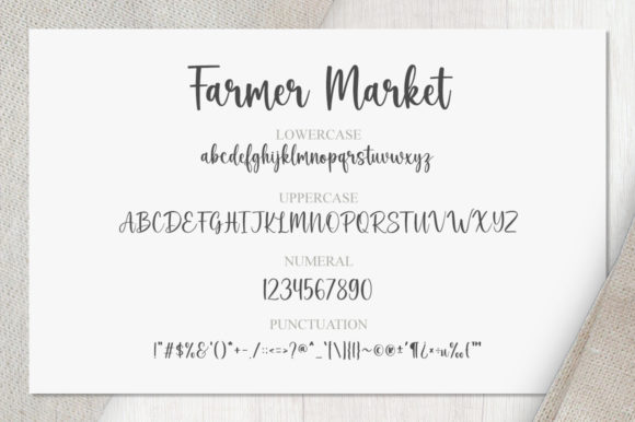 Farmer Market Font Poster 7