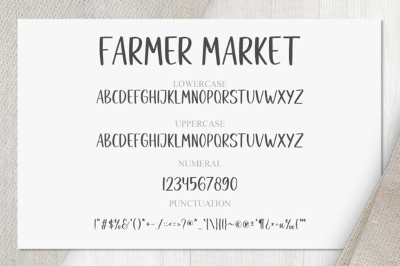 Farmer Market Font Poster 8
