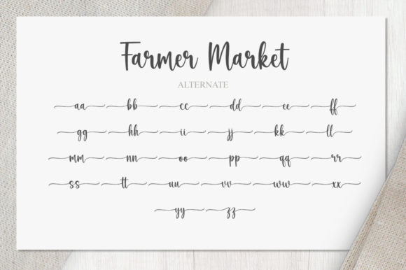 Farmer Market Font Poster 9