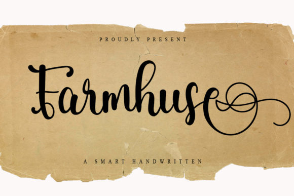 Farmhouse Font Poster 1