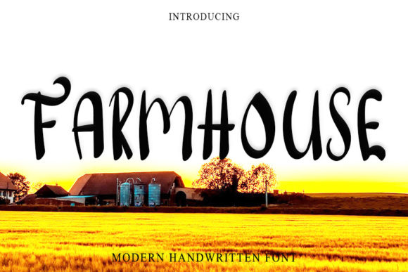 Farmhouse Font Poster 1