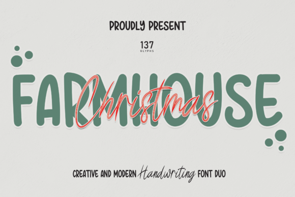 Farmhouse Christmas Font Poster 1