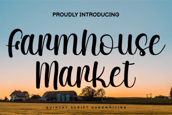 Farmhouse Market Font Poster 1