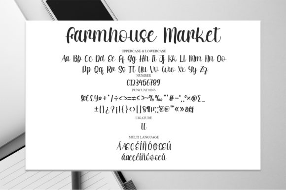 Farmhouse Market Font Poster 5