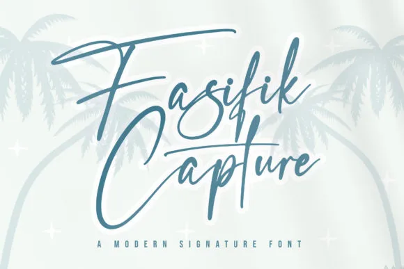 Fasifik Capture Font Fasifik Capture Font Poster 1