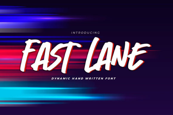 Fast Lane Font Poster 1
