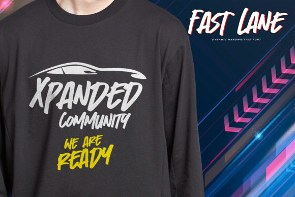 Fast Lane Font Poster 2
