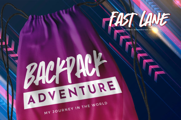 Fast Lane Font Poster 4