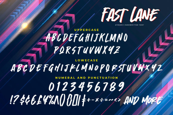 Fast Lane Font Poster 6