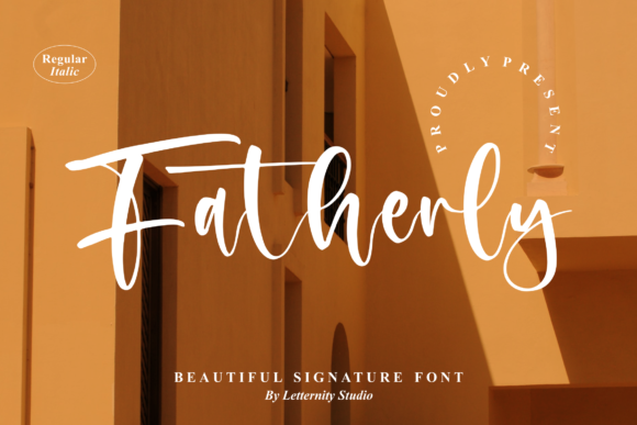Fatherly Font Poster 1