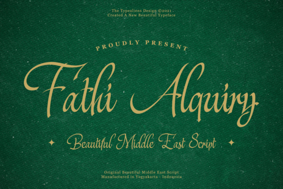 Fathi Alquiry Font Poster 1
