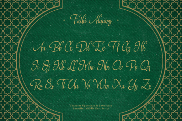 Fathi Alquiry Font Poster 7