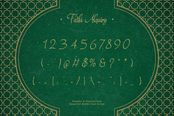 Fathi Alquiry Font Poster 8