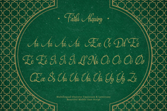 Fathi Alquiry Font Poster 9