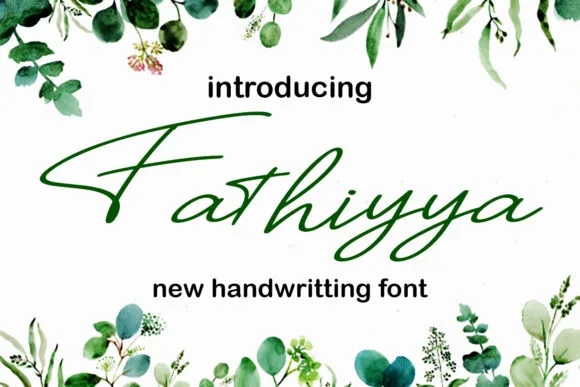 Fathiyya Font Fathiyya Font Poster 1