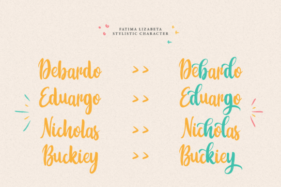Fatima Lizabeta Font Poster 6