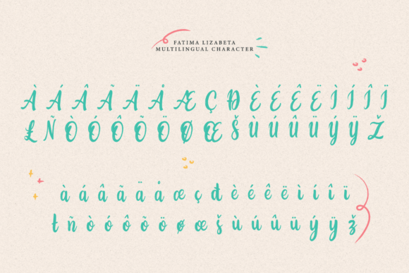 Fatima Lizabeta Font Poster 9