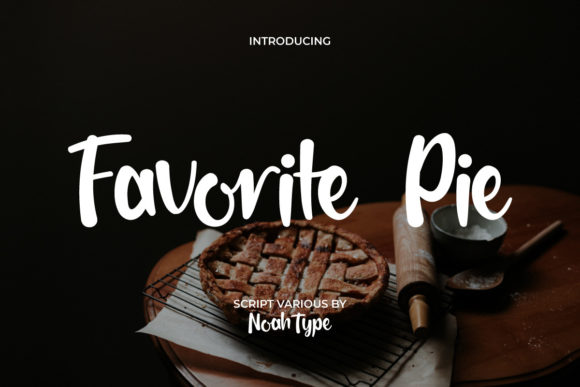 Favorite Pie Font Poster 1