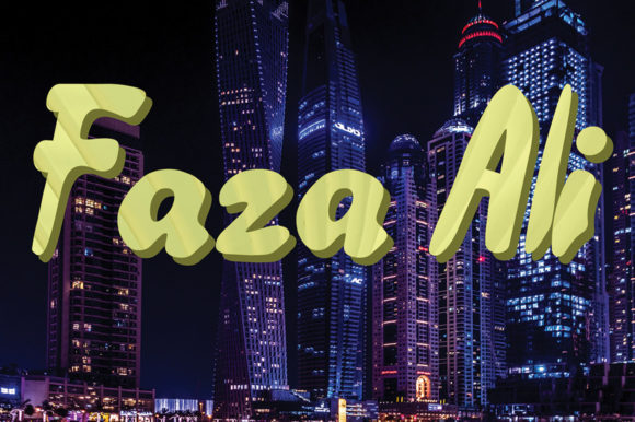 Faza Ali Font Poster 1