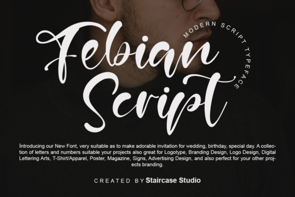 Febian Script Font Poster 1