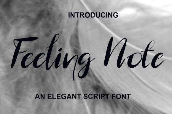 Feeling Note Font Poster 1
