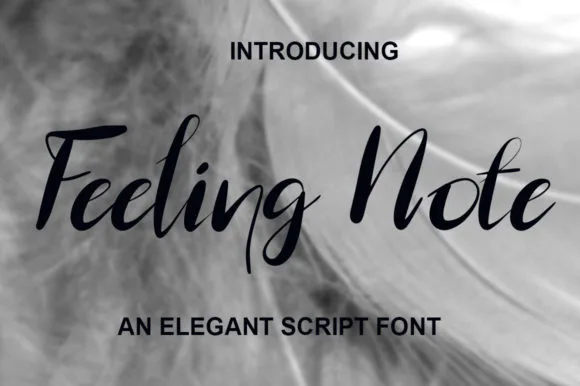 Feeling Note Font Feeling Note Font Poster 1
