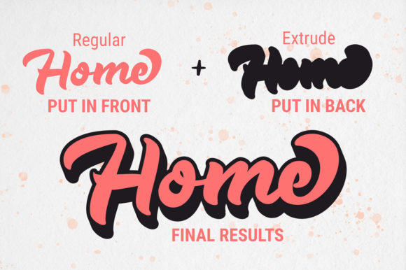 Feliz Dia Font Poster 3