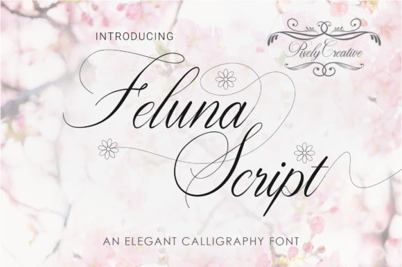 Feluna Script Font Poster 1