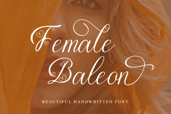 Female Baleon Font Poster 1