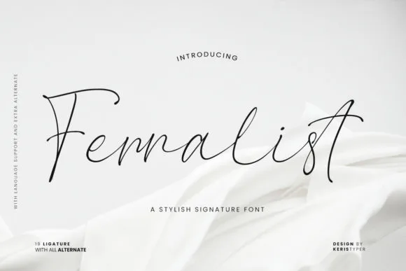 Ferralist Font Ferralist Font Poster 1