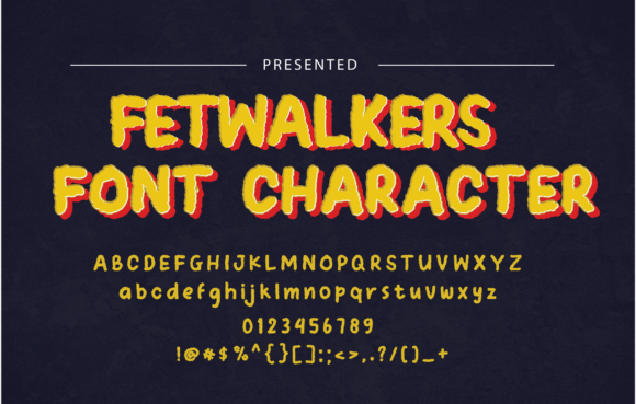 Fetwalkers Font Poster 2