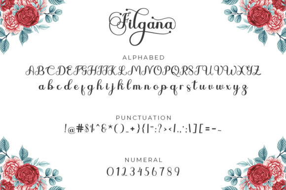 Filgana Font Poster 3