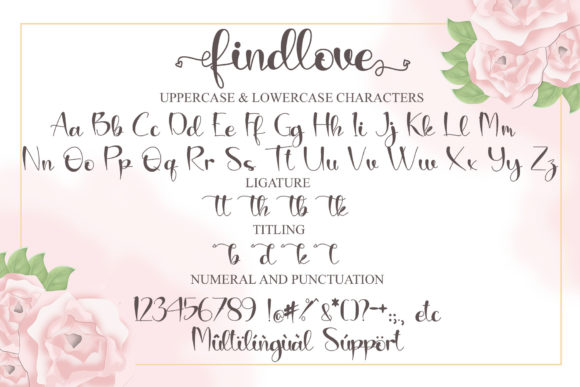 Findlove Font Poster 6