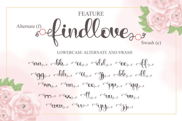 Findlove Font Poster 7