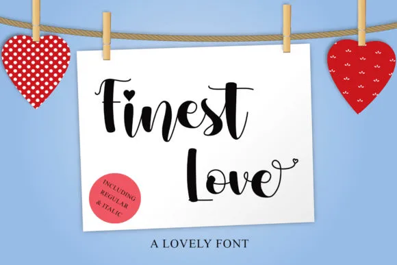 Finest Love Font Finest Love Font Poster 1