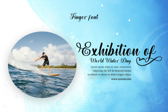 Finger Font Poster 6