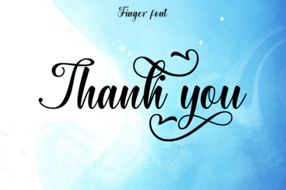Finger Font Poster 7