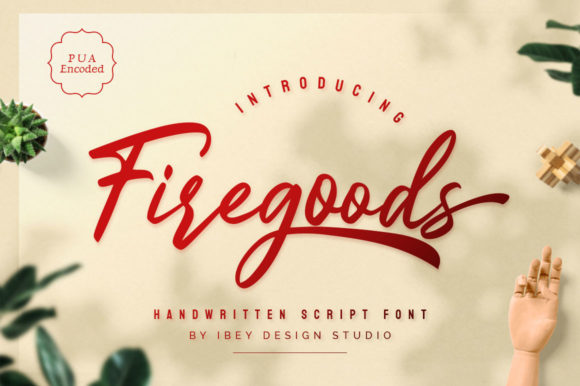 Firegoods Font Poster 1