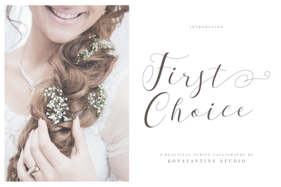 First Choice Font Poster 1
