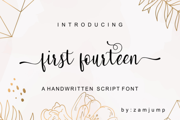 First Fourteen Font First Fourteen Font Poster 1