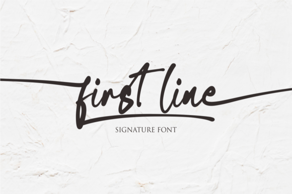 First Line Font Poster 1