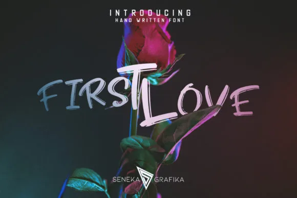 First Love Font First Love Font Poster 1