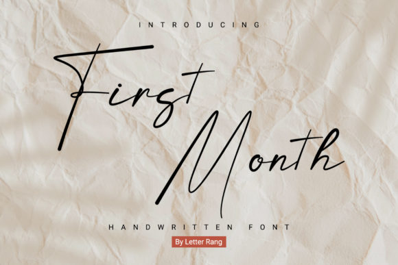First Month Font Poster 1