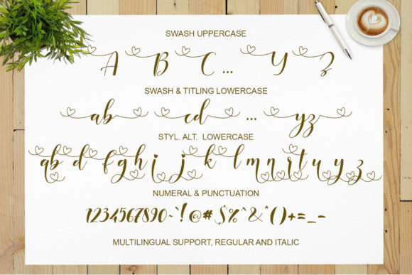 First Valentine Font Poster 8