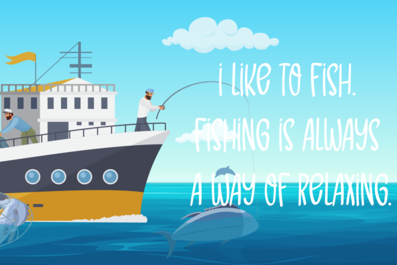 Fisherman Font Poster 2
