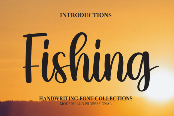 Fishing Font Poster 1