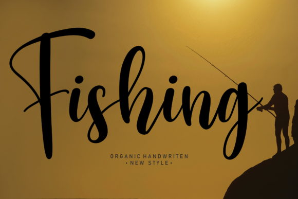 Fishing Font Poster 1